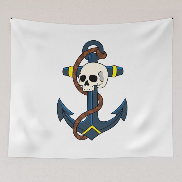 Item preview, Skull & Anchor designed and sold by WiltedBoneCo.