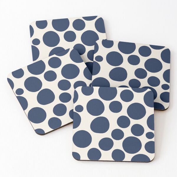 Item preview, Navy Blue Polka Dot Seamless Pattern designed and sold by Little Wimbly.