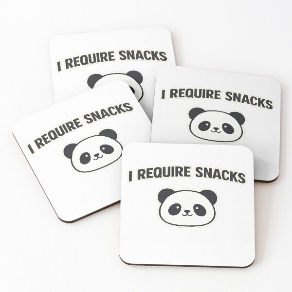Item preview, I Require Snacks Funny Hungry Panda Meme designed and sold by Gremlin Hours.