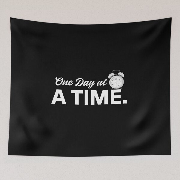 Item preview, Mindfulness One Day at a Time Quote designed and sold by aestheticsoft01.