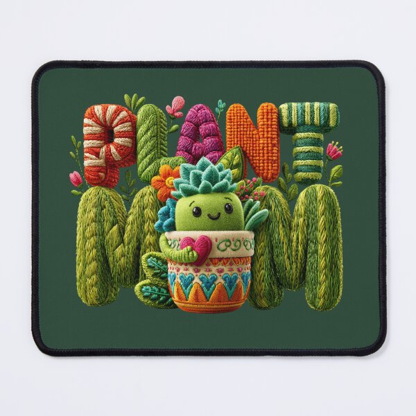 Item preview, Cute Plant Mom Succulent Embroidered Design designed and sold by MegaNovaArt.