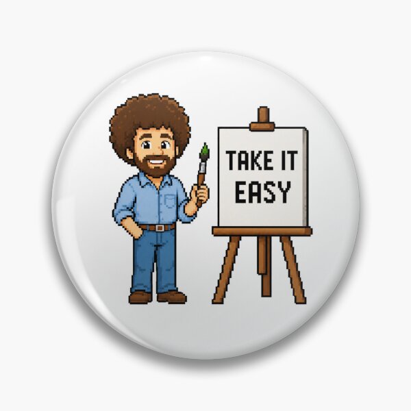Item preview, Bob Ross Take It Easy Fan Art  designed and sold by ANiyati.