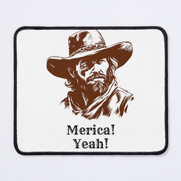 Item preview, Merica Yeah! Rugged American Cowboy designed and sold by BoldPowStudio.