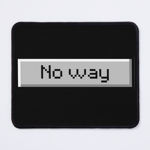 Item preview, Vintage and Retro | No way | Pixel art | Retro dialog box designed and sold by TheWombatShed.