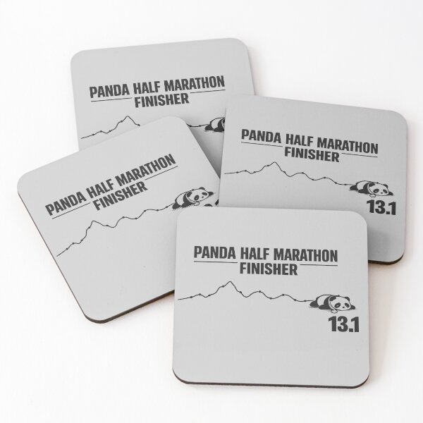 Item preview, Panda Half Marathon Finisher Funny Running Panda Meme 13.1 designed and sold by Gremlin Hours.