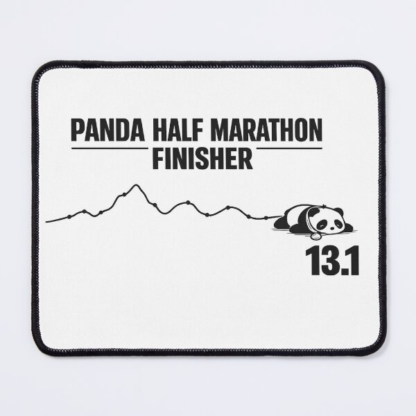 Item preview, Panda Half Marathon Finisher Funny Running Panda Meme 13.1 designed and sold by Gremlin Hours.