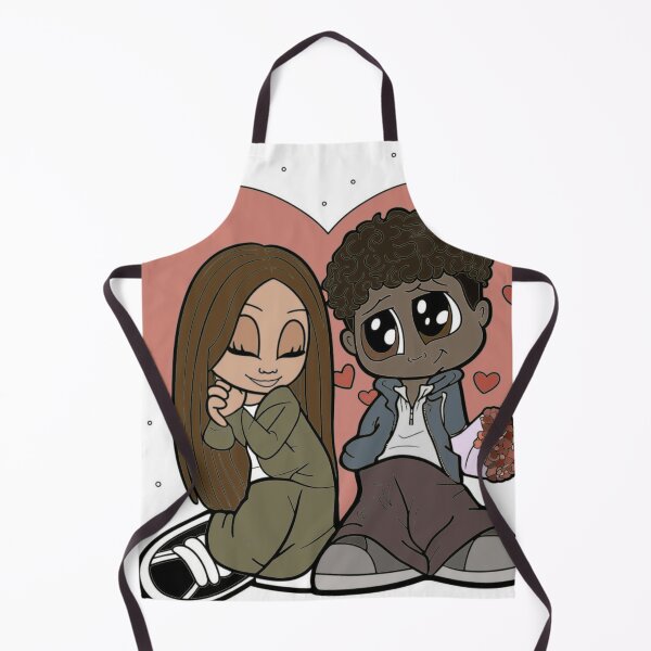 Item preview, Cute cartoon couple with heart designed and sold by Scalable-Design.