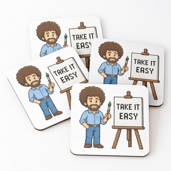 Item preview, Bob Ross Take It Easy Fan Art  designed and sold by ANiyati.