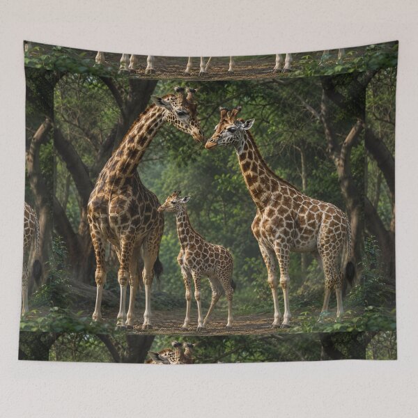 Item preview, Giraffe Family  designed and sold by AwesomeDigiShop.
