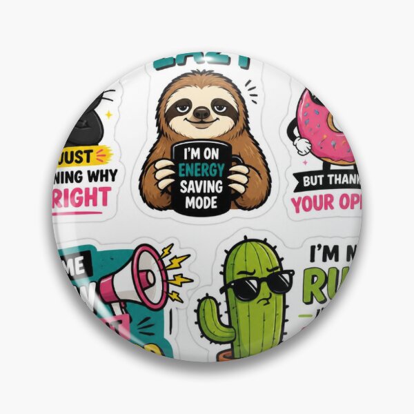 Item preview, Sarcastic Mood Squad Sticker Pack designed and sold by StickerBloomCo.
