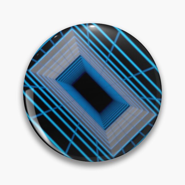 Item preview, Blue Rectangular Wireframe Tunnel with Cells designed and sold by Electric Shock!! Design.