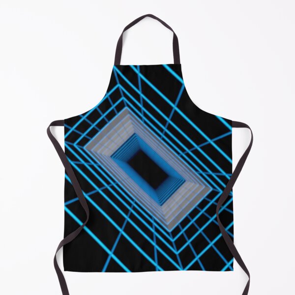 Item preview, Blue Rectangular Wireframe Tunnel with Cells designed and sold by Electric Shock!! Design.
