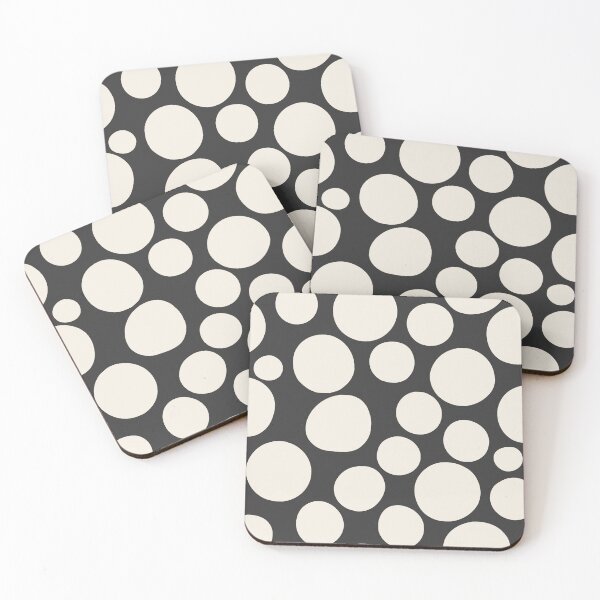 Item preview, Charcoal and Cream Polka Dot Seamless Pattern designed and sold by Little Wimbly.