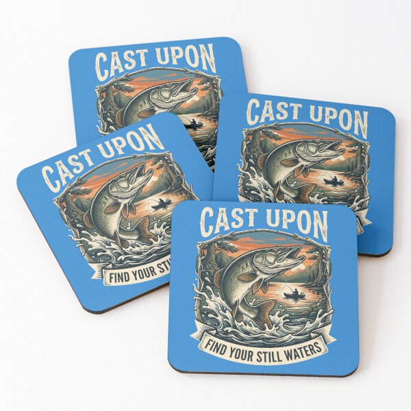 Item preview, Cast Upon Find Your Still Waters Vintage Fishing Design designed and sold by Oddasshop.