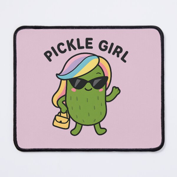 Item preview,  Cute Pickle Girl Aesthetic Rainbow Hair Sassy Fashion designed and sold by Basma Designs | Funny Shirts, Stickers & Mugs.