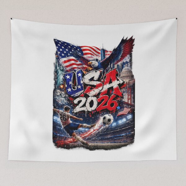 Item preview, World Cup 2026 USA Soccer Merch |4th of July  USA independence Day| Football Fan Gear | USA Sports Apparel Tee|  Soccer worldcup ChampionshipSoccer World ver 3 designed and sold by CosmicNook1.
