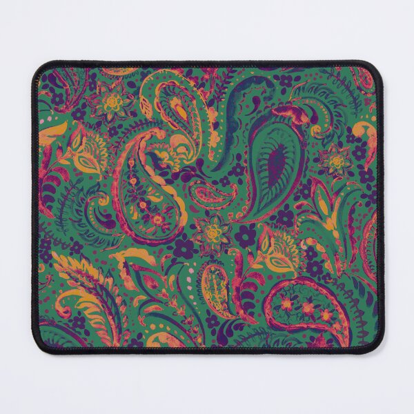 Item preview, Paisley pattern on green designed and sold by bokasin.