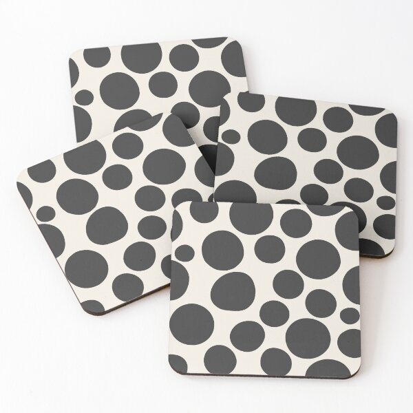 Item preview, Charcoal Polka Dot Seamless Pattern designed and sold by Little Wimbly.