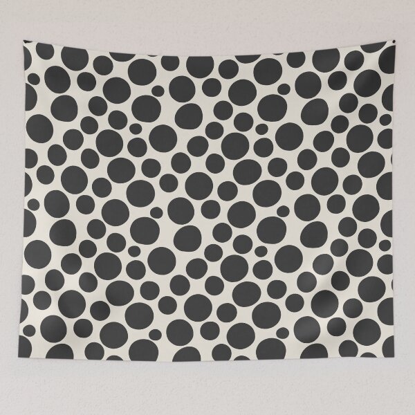 Item preview, Charcoal Polka Dot Seamless Pattern designed and sold by Little Wimbly.