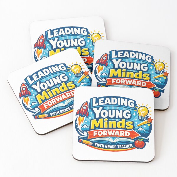 Item preview, Fifth Grade Teacher Leading Young Minds Forward | Positive Education Design designed and sold by Nubrixa-Studio.