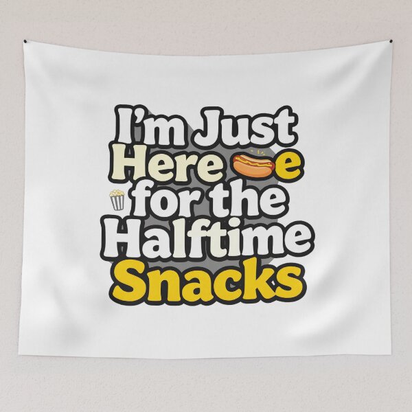 Item preview, Halftime Snacks Hot Dog Popcorn Anti Sports Humor designed and sold by Gallery-yuuna .