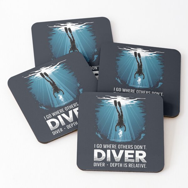 Item preview, Deep Scuba Diver I Go Where Others Don't Ocean Graphic  designed and sold by Enea Kelo.
