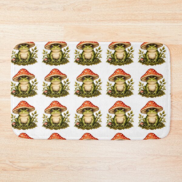 Item preview, Whimsical Frog Mushroom Cottagecore designed and sold by ProsperaStar.
