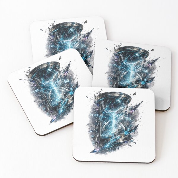 Item preview, Digital Time Fracture | Broken Hourglass of Tomorrow designed and sold by rigelcreation.