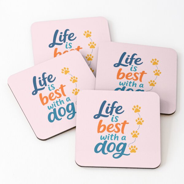 Item preview, Life Is Best with a Dog – Bold Typography designed and sold by annenambiro.