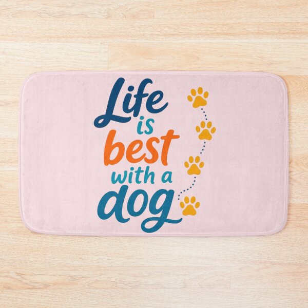 Item preview, Life Is Best with a Dog – Bold Typography designed and sold by annenambiro.