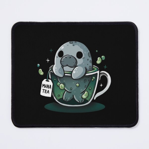 Item preview, Mana-Tea Cute Manatee in Teacup Pun Aesthetic designed and sold by haitrieuic96.