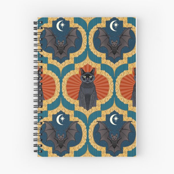 Item preview, Halloween ogee blue orange designed and sold by scrummy.