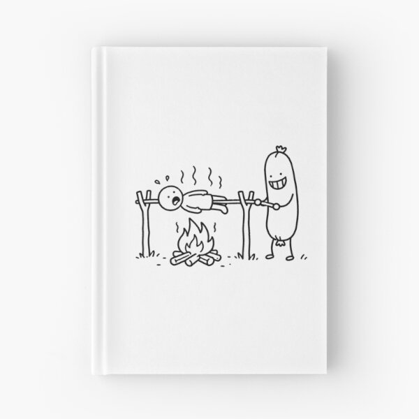 Item preview, Funny Sausage Camping BBQ Dark Humor Camper Design designed and sold by MonkiFlipp.