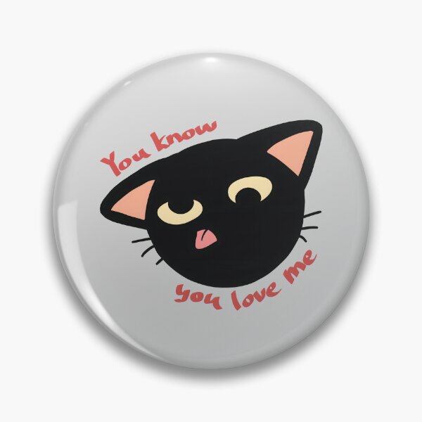 Item preview, You Know You Love Me Silly Black Cat designed and sold by Deep Descent.