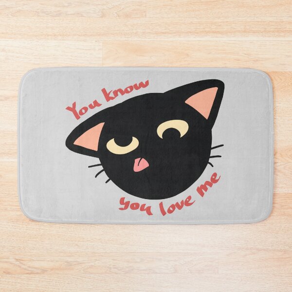 Item preview, You Know You Love Me Silly Black Cat designed and sold by Deep Descent.
