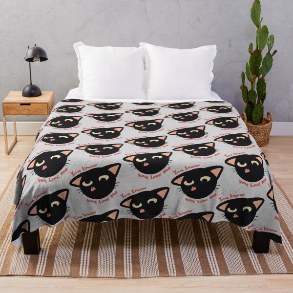 Item preview, You Know You Love Me Silly Black Cat designed and sold by Deep Descent.