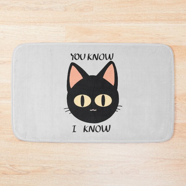 Item preview, You Know I Know Staring Black Cat designed and sold by Deep Descent.
