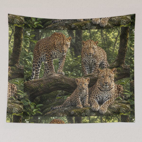 Item preview, Leopard Family  designed and sold by AwesomeDigiShop.