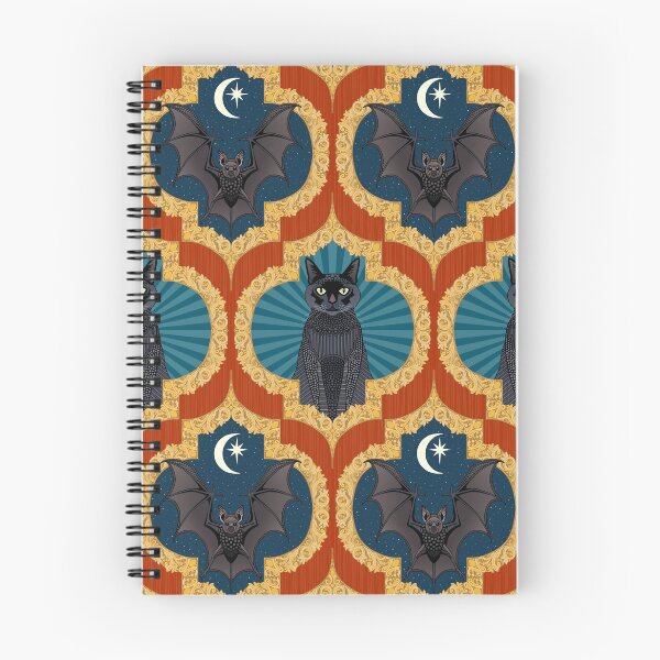 Item preview, Halloween ogee pima red blue designed and sold by scrummy.