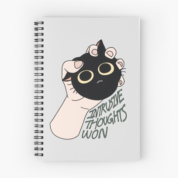 Item preview, Intrusive Thoughts Won Black Cat designed and sold by Deep Descent.