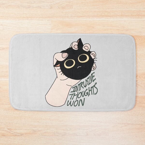 Item preview, Intrusive Thoughts Won Black Cat designed and sold by Deep Descent.