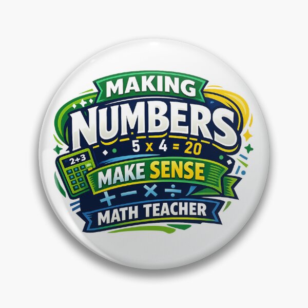 Item preview, Math Teacher Making Numbers Make Sense | Mathematics Classroom Design designed and sold by Nubrixa-Studio.