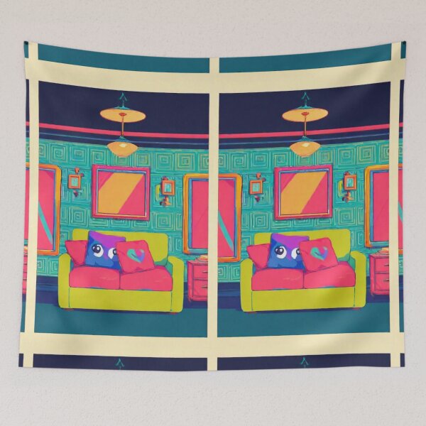 Item preview, Art - Pop Art Living Room Illustration, Playful and Bold Ambiance designed and sold by Zone--Gaming.