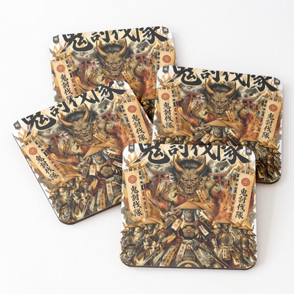 Item preview, Oni Slayer Samurai Art – Japanese Demon Battle Dark Fantasy designed and sold by kaxymax.