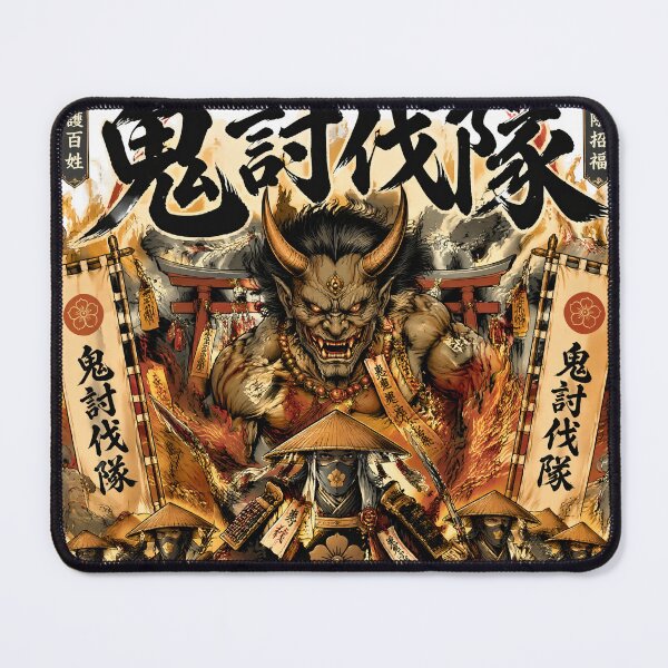 Item preview, Oni Slayer Samurai Art – Japanese Demon Battle Dark Fantasy designed and sold by kaxymax.