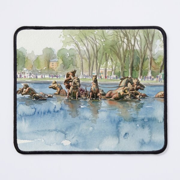 Item preview, Versailles Apollo Fountain Watercolor — Grand Canal Chariot Sculpture designed and sold by M.ALK.Watercolor.