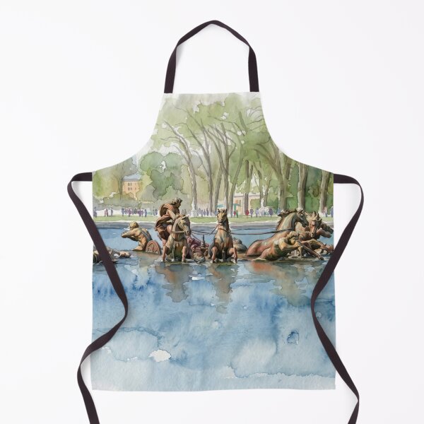 Item preview, Versailles Apollo Fountain Watercolor — Grand Canal Chariot Sculpture designed and sold by M.ALK.Watercolor.