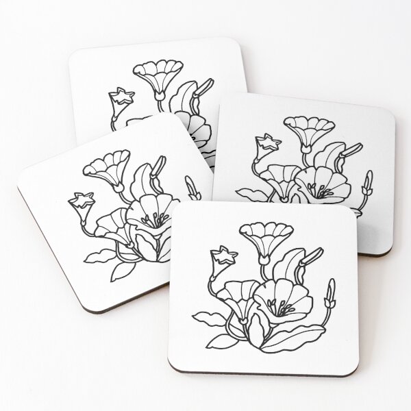 Item preview, Morning Glory Flower Line Art | Bold Floral Botanical Illustration designed and sold by IwonaKpn.