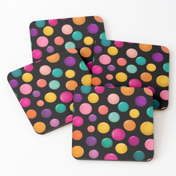 Item preview, Colorful Glossy Polka Dot Seamless Pattern designed and sold by Little Wimbly.