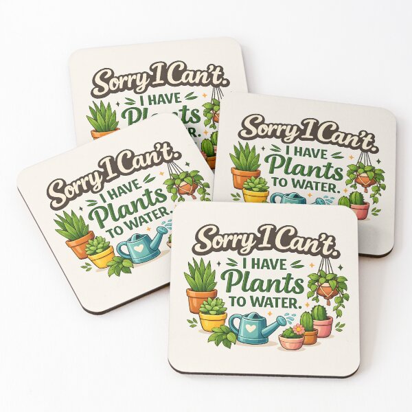 Item preview, Sorry I Can't, I Have Plants to Water – Funny Plant Lover Gardening Design designed and sold by blankTeeShirt.